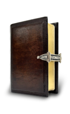 Antiek geb. Bijbel zilveren slot 