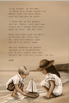 Poster A5. Ik ga slapen, ik ben moe.