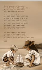 Poster A4 Ik ga slapen, ik ben moe