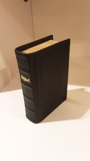 Zakbijbel zwart leer met index