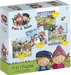 Puzzel 4 in 1  Fien en Teun