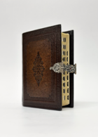 Antiekgeb. zakbijbel met zilv.slot index