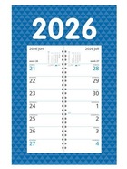 Omslagweekkalender op schild 2026