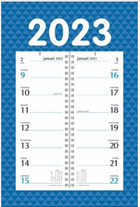 Weekomleg kalender blauw